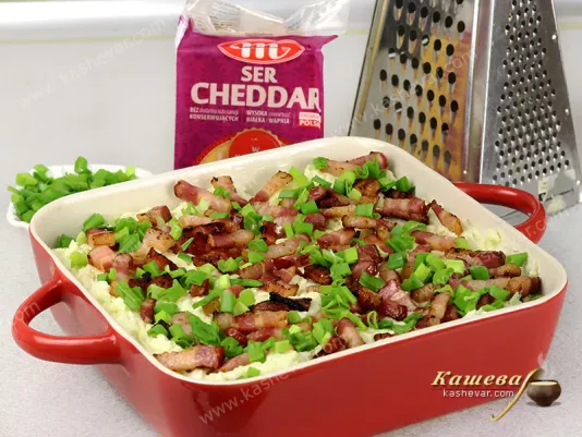 Potatoes with bacon