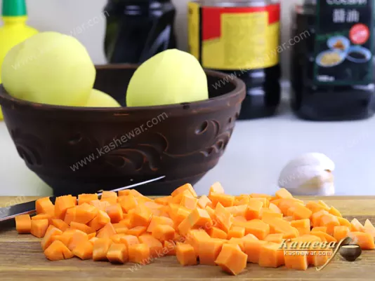 Potatoes and carrots