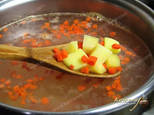 Vegetables in soup