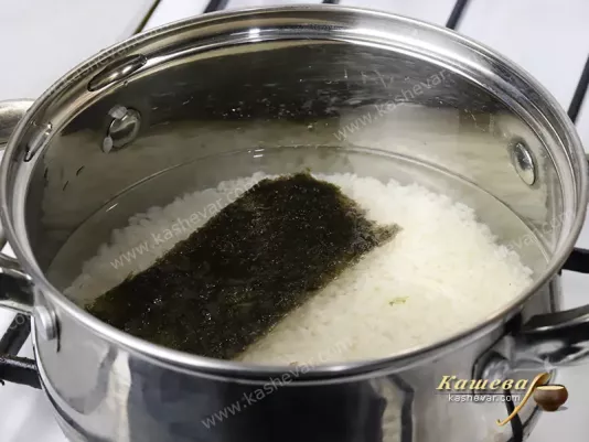 Temaki-zushi sushi rice