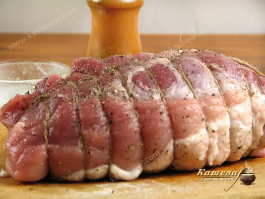 Tied pork