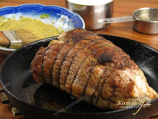 Roasted piece of pork