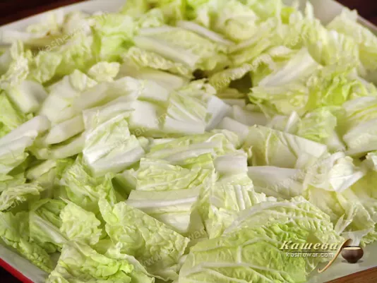 Cutting cauliflower