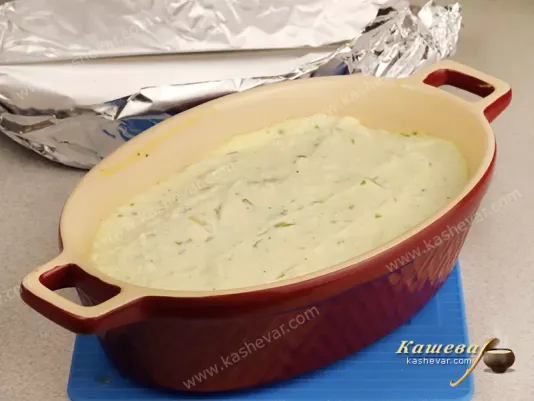 Baking zucchini terina