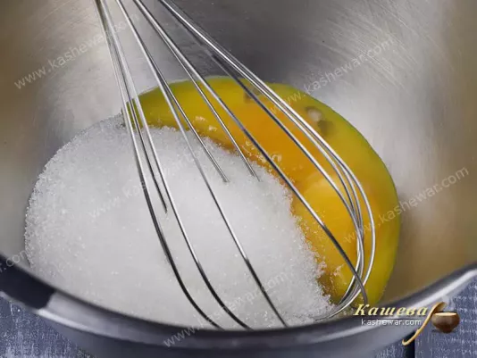 Egg yolks and sugar