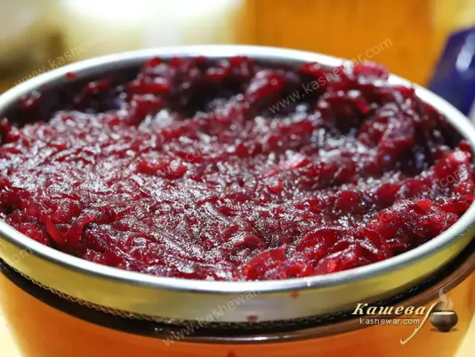 Grated beets