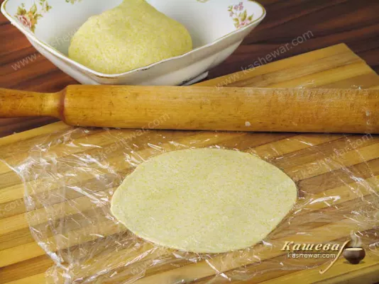 Roll out dough for tortilla