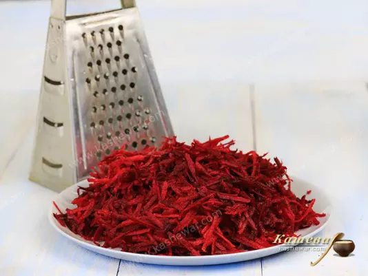 Beets on a grater