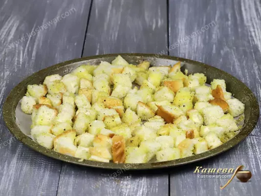 How to cook croutons