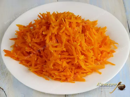 Grated pumpkin