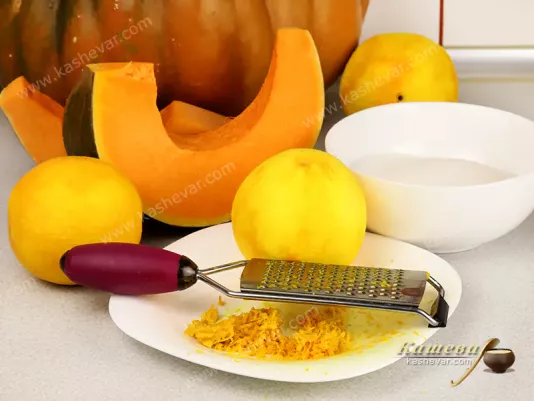 Orange zest and pumpkin