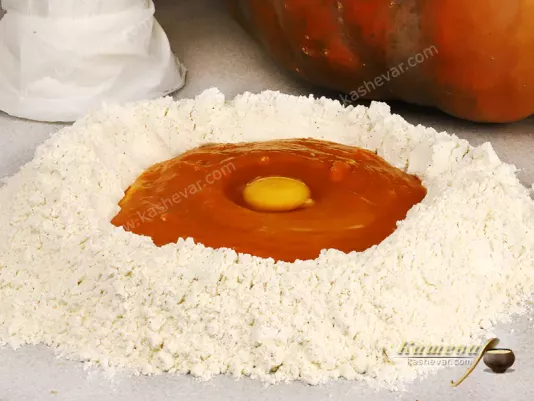 Дрожжевое тесто из тыквы
