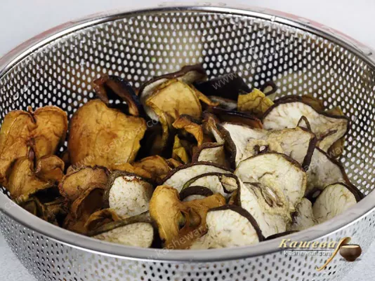 Dried fruits in a sieve