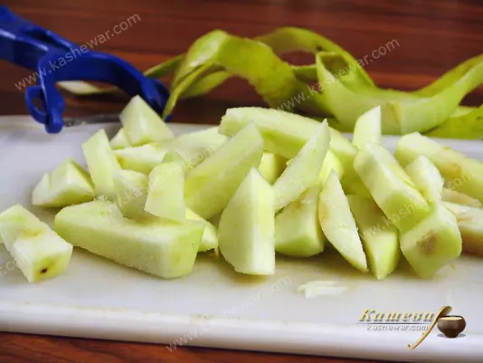 Chopped apples