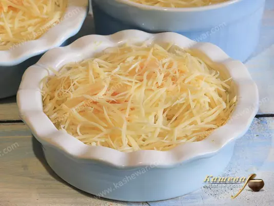 Eggs with rice and cheese