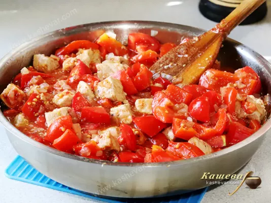 Pork and Sweet Pepper Appetizer