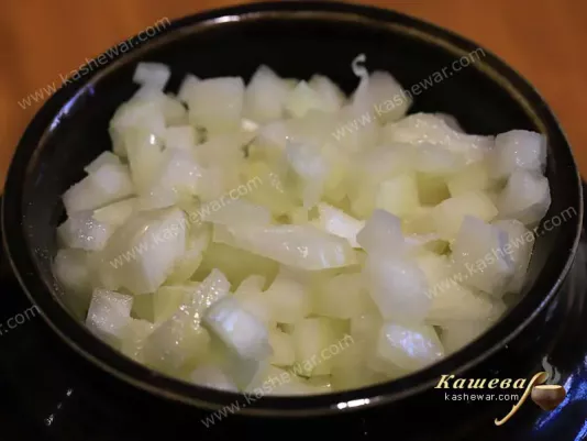Onions in a pot