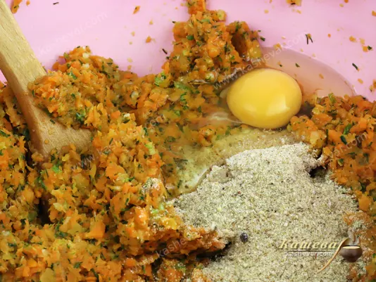 Mix for making carrot balls