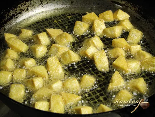 Tofu frying