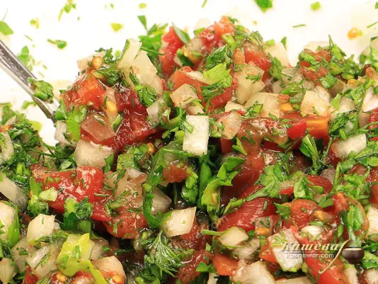 Winter salad for kebab