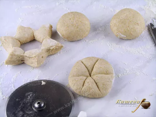 Cut out stars from dough