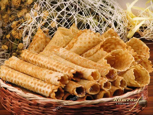 Вафельні трубочки – рецепт з фото, німецька кухня