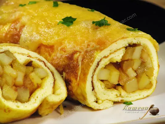 Яєчний рулет із картоплею – рецепт з фото, білоруська кухня