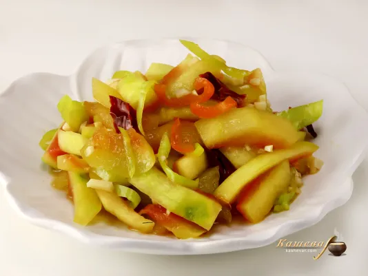 Закуска з кавунових кірок – покроковий рецепт з фото, китайська кухня