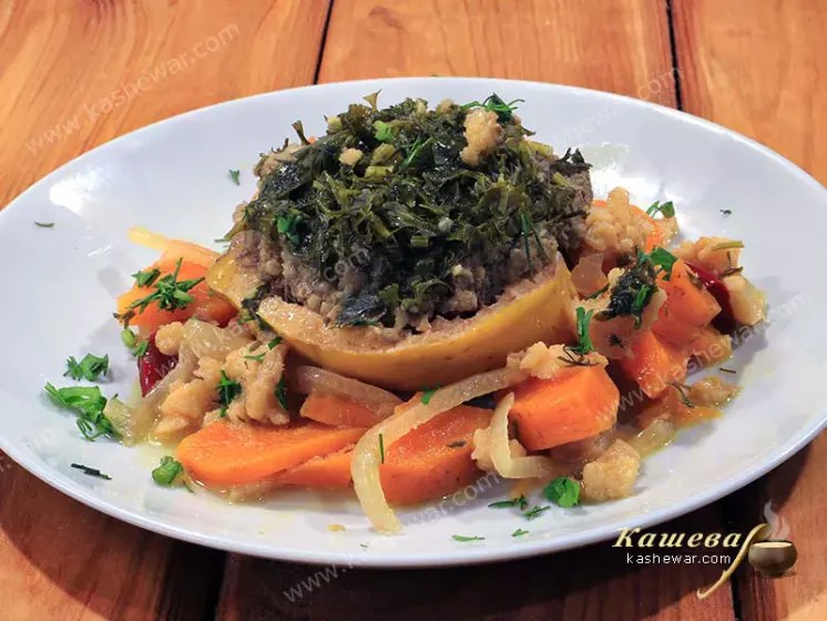 Рубленая баранина в айве (оши бехи) – рецепт с фото, узбекская кухня