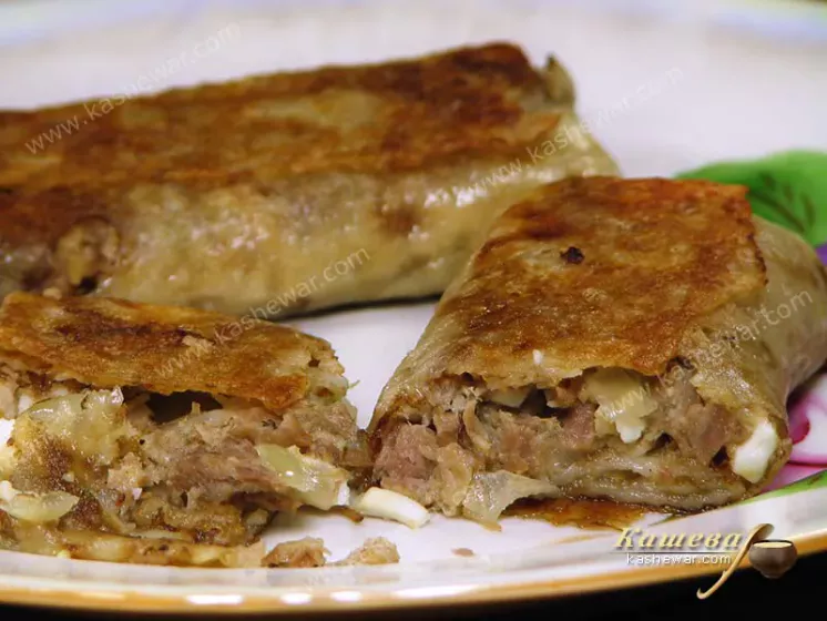 Млинці з куркою та яйцями – рецепт з фото, випічка
