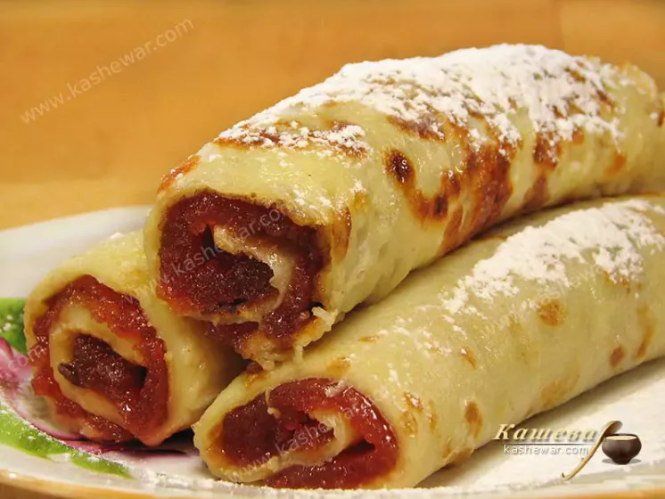 Pancakes with marmalade - recipe with photo, Bulgarian cuisine