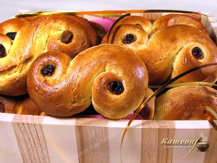 Булочки з шафраном – рецепт з фото, шведська кухня