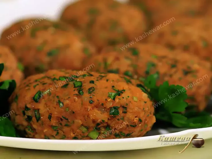 Lentil cutlets with bulgur – recipe with photo, Turkish cuisine