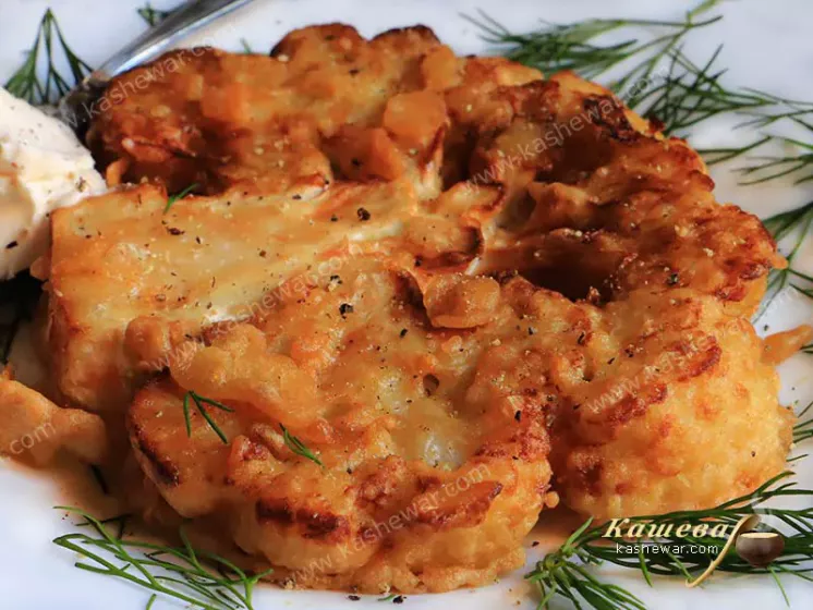Gluten free batter cauliflower – recipe with photo, second courses