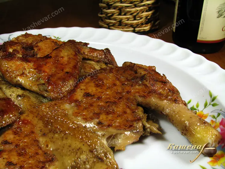 Tapaka chicken - recipe with photo, Georgian cuisine