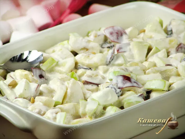 Fruit and nut salad – recipe with photo, American food
