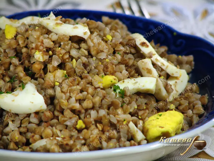 Buckwheat porridge and egg - recipe with photo, main course