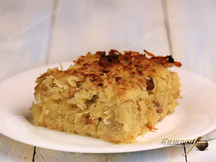 Potato casserole with barley – recipe with photo, Belarusian cuisine