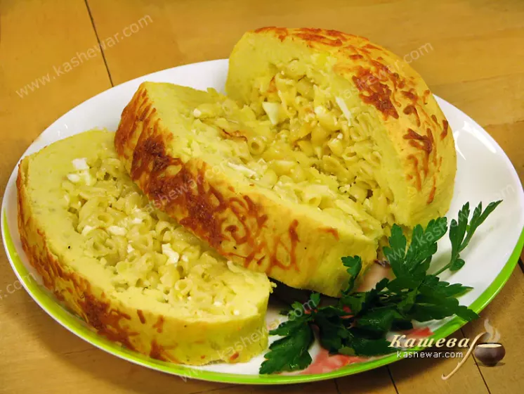 Картофельный рулет с макаронами – рецепт с фото, молдавская кухня