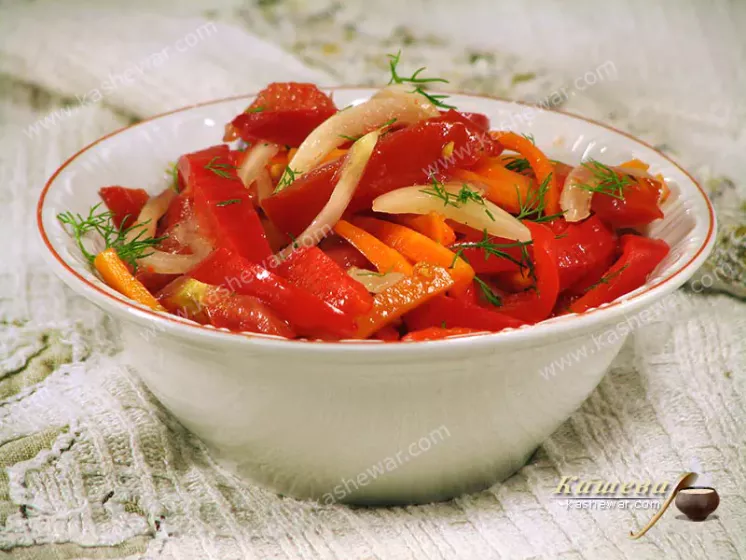 Canned vegetable salad – recipe with photo, Moldavian cuisine