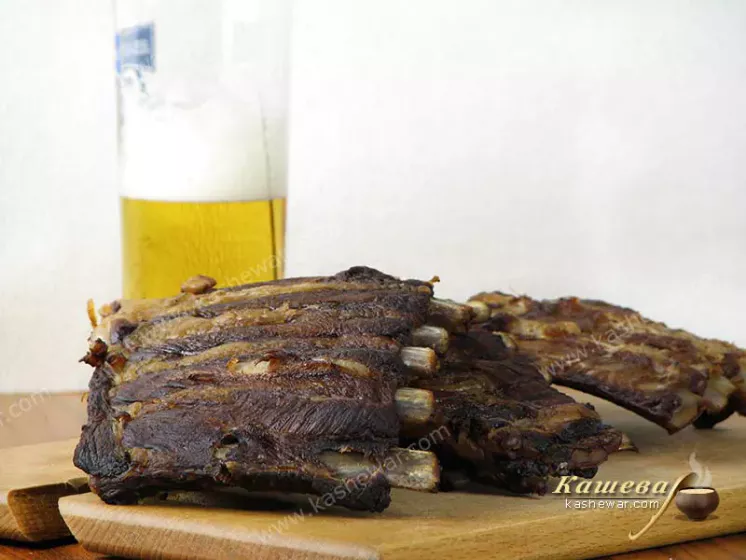 Smoked pork ribs – recipe with photo, appetizer