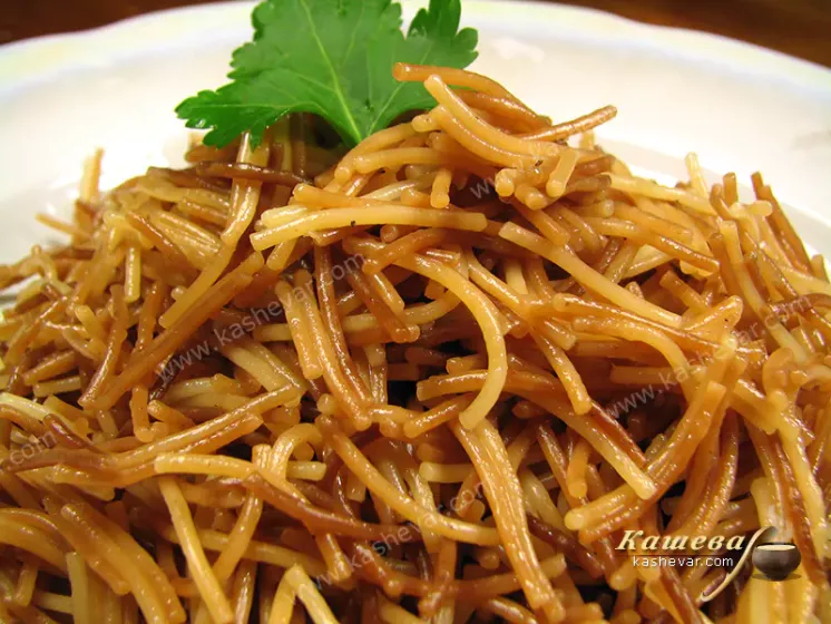 Brown vermicelli - recipe with photo, armenian cuisine