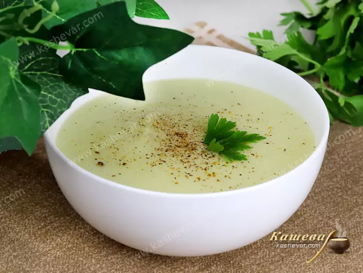 Cream of Zucchini Soup – recipe with photo, spanish cuisine