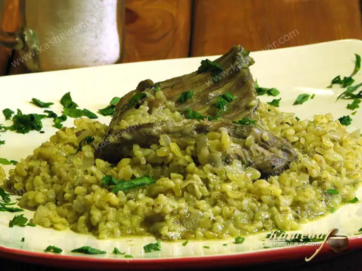 Rabbit with bulgur – recipe with photo