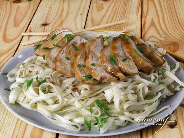 Курица терияки с лапшой удон – рецепт с фото, японская кухня