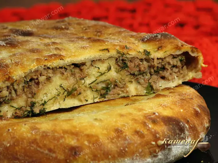 Коржик з м'ясом (кубдарі) – рецепт з фото, грузинська кухня
