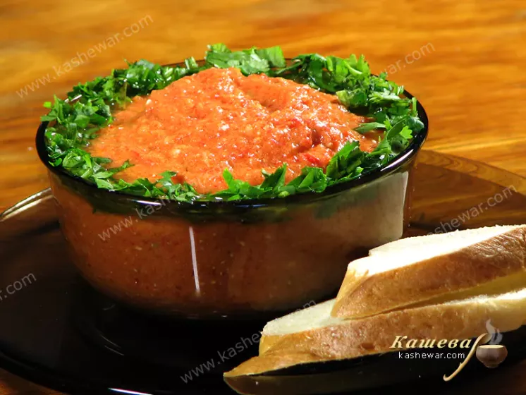 Lutenitsa with bryndza cheese - recipe with photo, Bulgarian dish