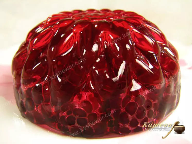 Raspberry in cherry jelly – recipe with photo, dessert