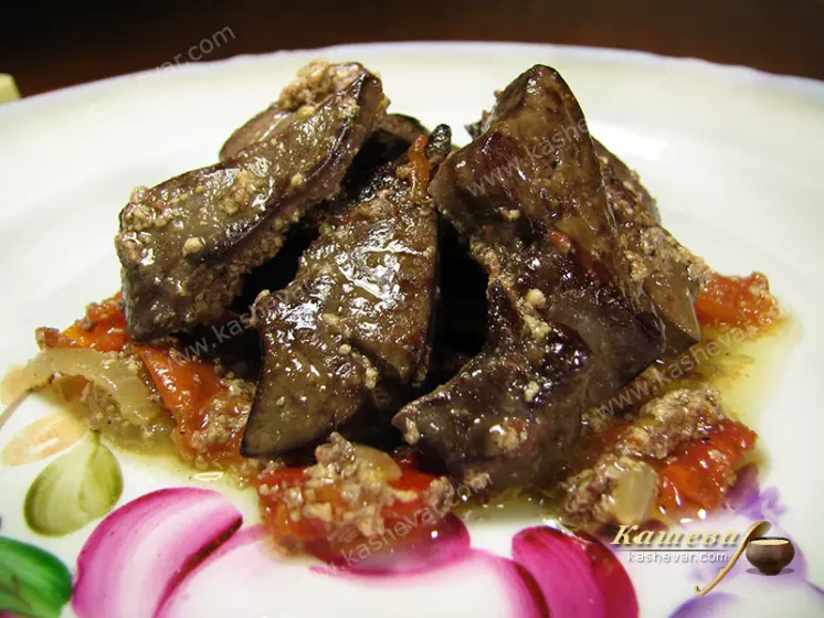 Beef liver stroganoff - recipe with photo, main courses
