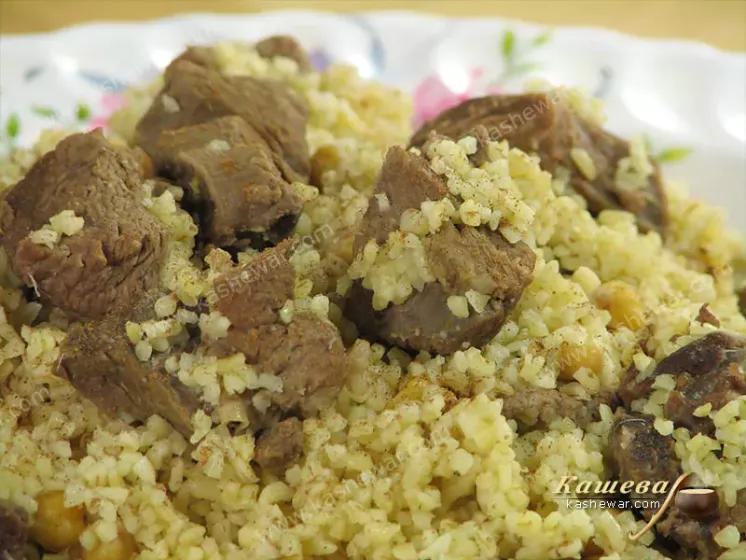 Chickpea bulgur pilaf - recipe with photos, Turkish cuisine